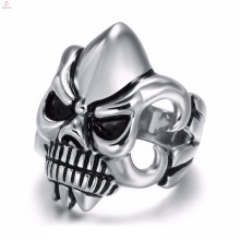 2018 wholesale cheap punk vintage engraved skull ring for men